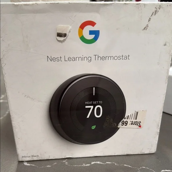 Google Nest Learning Thermostat in Black