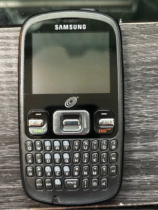 Vintage Samsung Black QWERTY Messaging Phone
