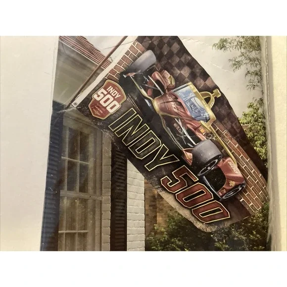 Indy 500 Flag Banner 3' x 5' New NASCAR Racing Man Cave Holiday Gift/Stocking