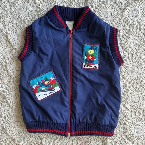 Vintage Toddler Ski Patrol Vest