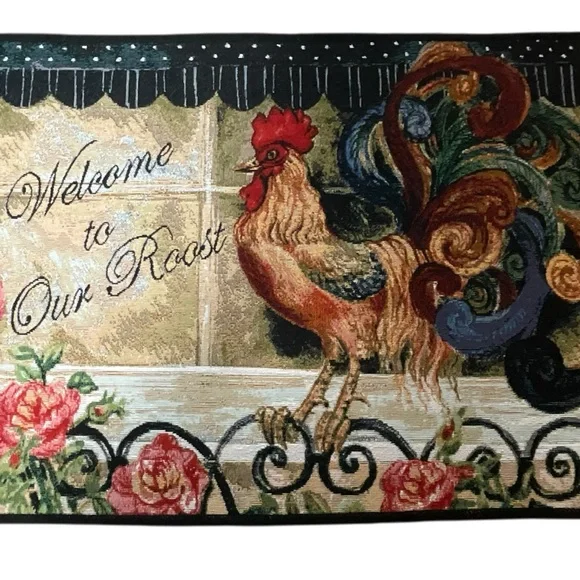 Vintage Welcome Wall Hanging Door Tapestry Banner Home Decor Birds