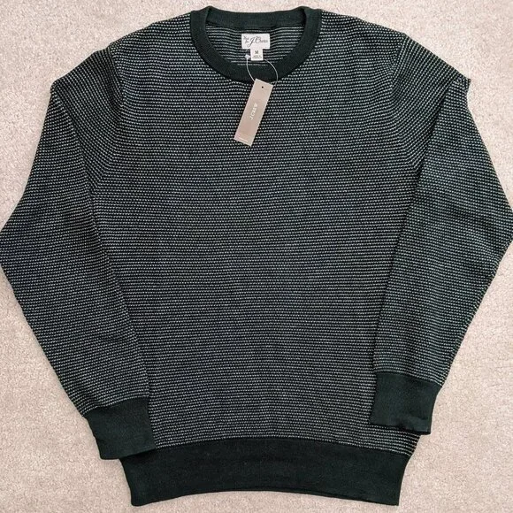 J.Crew cotton sweater green medium NWT