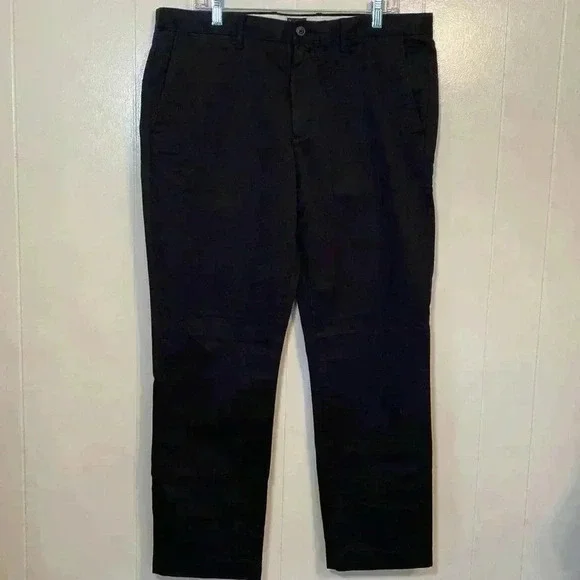 J. Crew Black Broken In Chino Mens Pants Size 36X30.