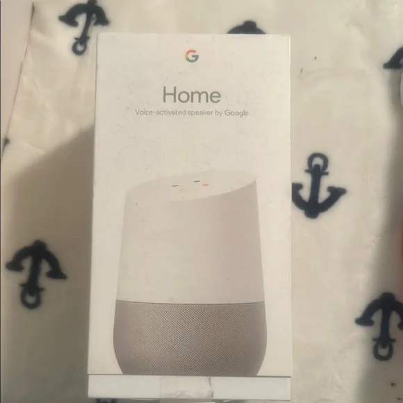 Google Home Smart Speaker in White and Gray