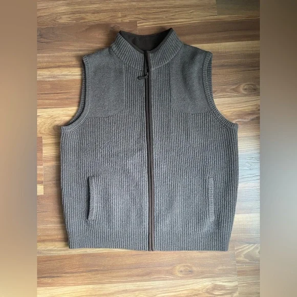 LL Bean Men’s Waterfowl Sweater Vest 100% Wool | men’s XL