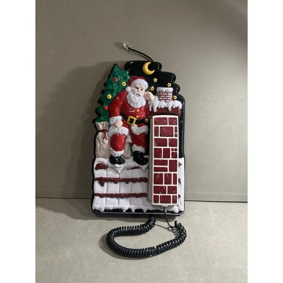 Vintage Christmas Phone (for Parts Only)‎