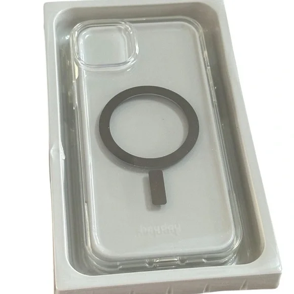 Heyday NIB MagSafe Antimicrobial Clear Hardshell iPhone 14 Plus Case