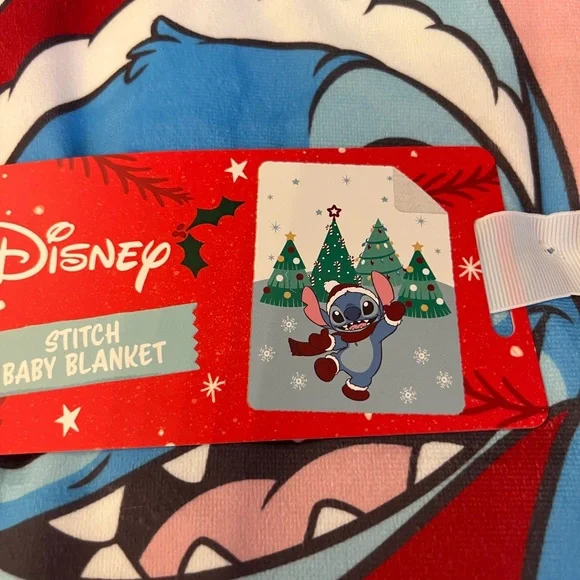 Disney super soft sherpa Stitch Blanket