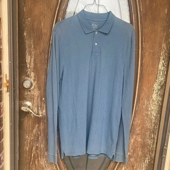 J.Crew Classic Long Sleeve Polo! LT