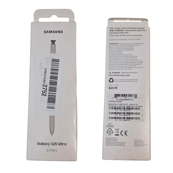 Genuine Samsung Galaxy S25 Ultra S Pen Stylus Air Command Black EJ-PS938BBEGUJ