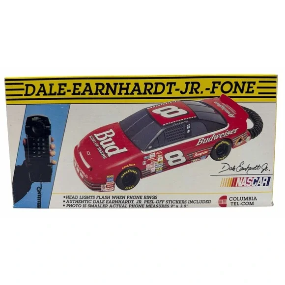 Dale‎ Earnhardt JR Vintage New in Box Budweiser Car Telephone Columbia Tel-Com