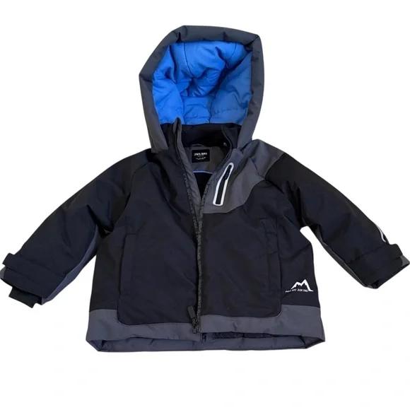 Zara Ski Hooded Black Ski Jacket
