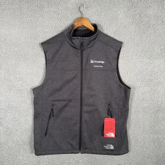 The North Face Vest Mens Large Gray Ridgeline Windwall Softshell