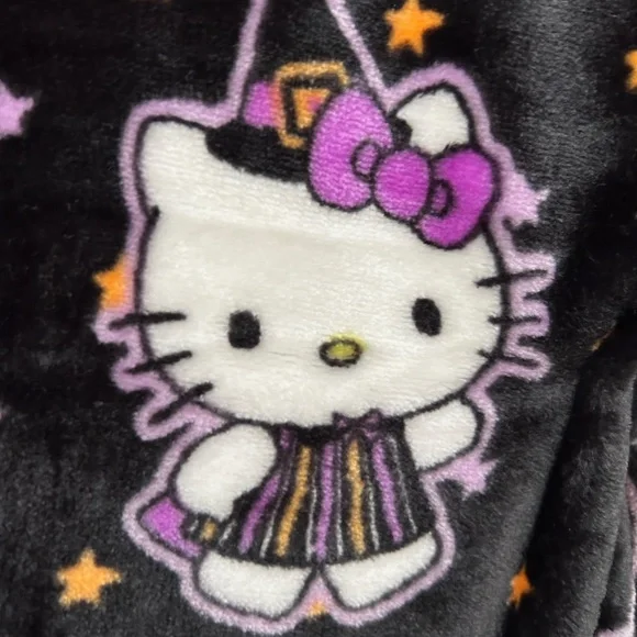 Hello Kitty Halloween Blanket Witch Pumpkin