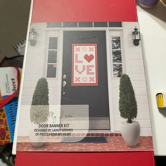 Riley Blake'All My Love' Door Banner Kit - Red and White