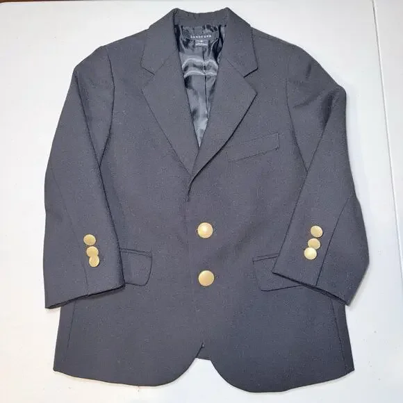 Lands’ End Boy’s Blazer Jacket Navy Blue Size 4