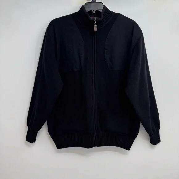 Orvis Sweater Jacket Mens L Blue Ultimate Foul Weather Full Zip Shooting Lined