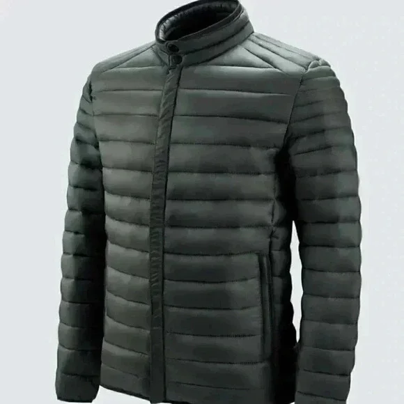 Army Green Mens Puffer Coat