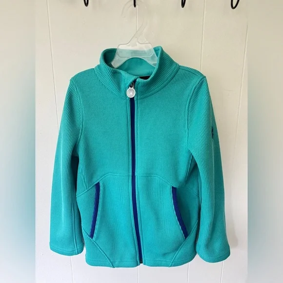 🕷️❄️ Spyder Kids Performance Fleece Jacket | Size S 7-8 | Aqua Teal