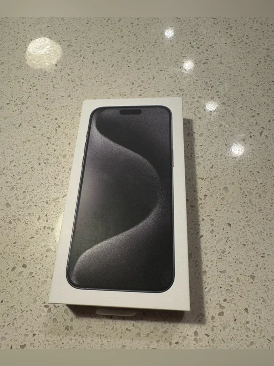 iPhone 15 Pro Max Black Titanium 256GB Empty Box - EMPTY box only