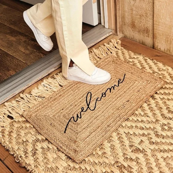 NEW Accompany Jute Welcome Mat