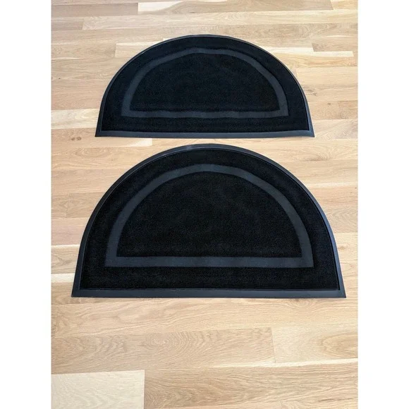 OLANLY Half Circle Door Mat Indoor Outdoor Entrance