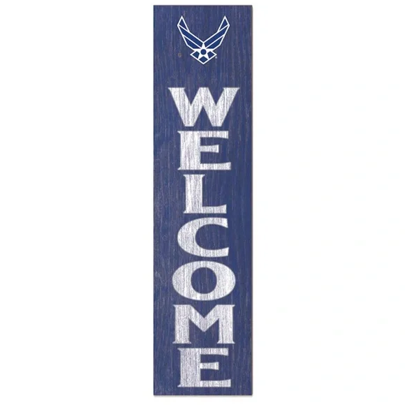 🇺🇸 Air Force USA Leaner KH Sports Fan 8inx40in Sign Porch Yard Home Decor