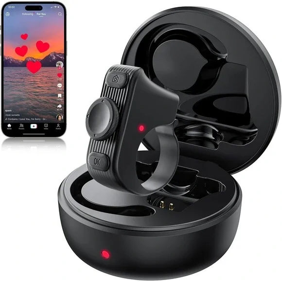 TikTok Scrolling Ring for iPhone/Android/iOS, Page Turner for Kindle App on i...