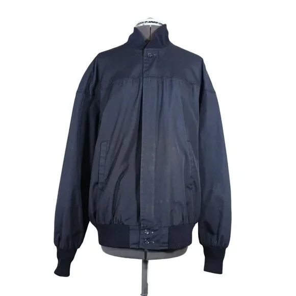 Woolrich men's‎ vintage plaid lined lightweight outdoor bomber jacket L FLAWS