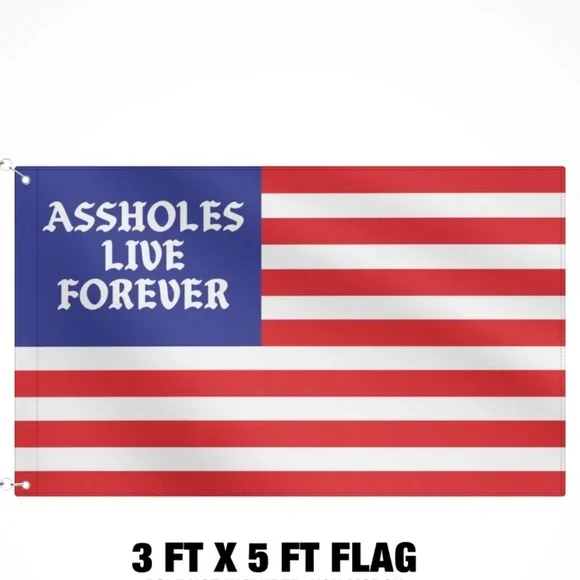 ALF Linda Finegold Assholes Live Forever 3x5ft OG American Flag