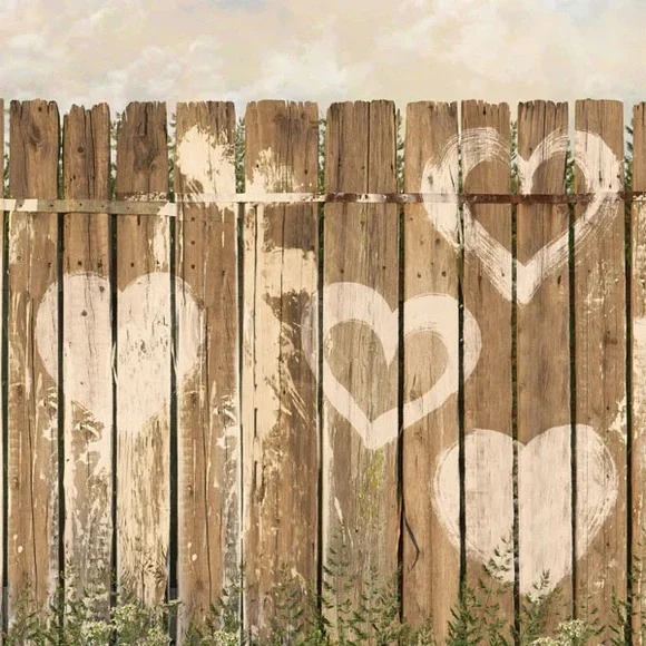 Rustic Valentine Backdrop 8x8