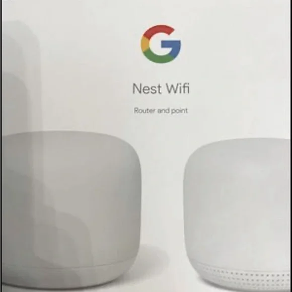 Google nest router & point (2pk) snow
