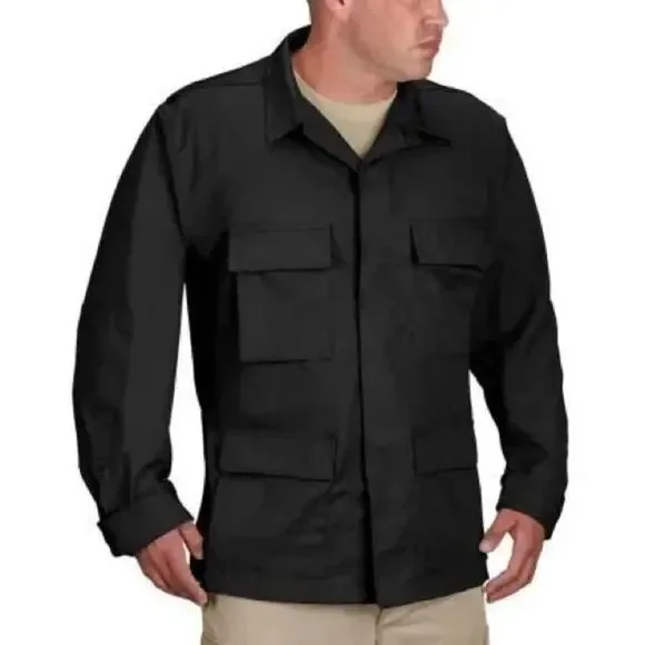 NWOT Propper Men’s BDU 4 Pocket Tactical Coat Jacket Black Size XS