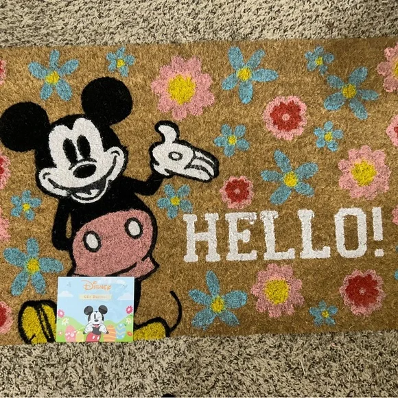 Mickey Mouse Hello Spring Doormat
