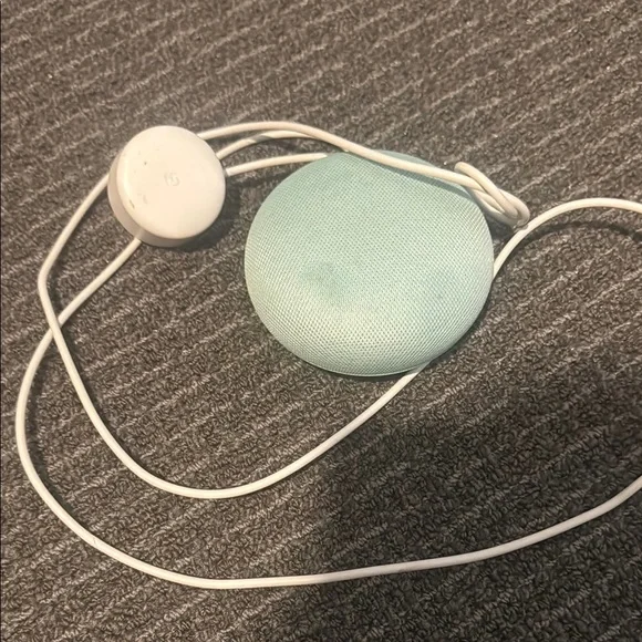 Teal Next Mini Google Portable Speaker with Minimalist Design