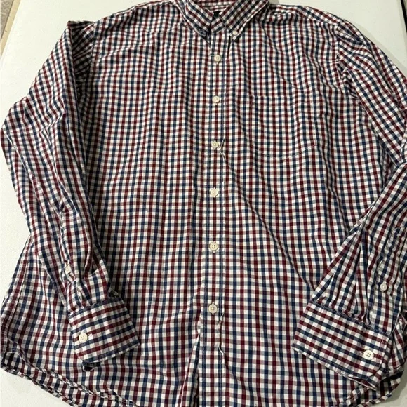J.‎ Crew Men's Plaid Shirt - Red, Blue, White