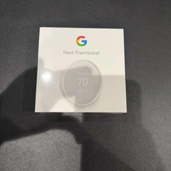 Google Nest Thermostat - White with Silver Accent