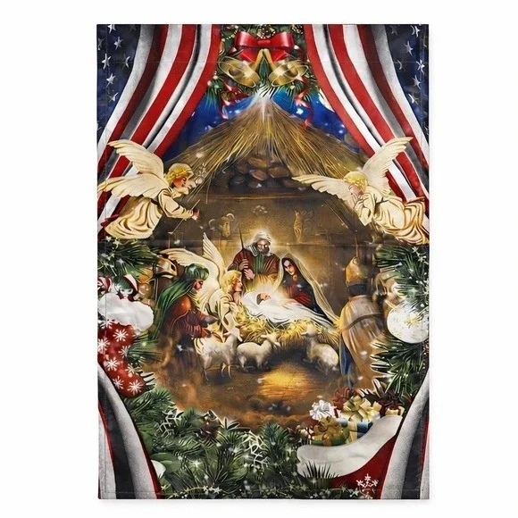 Christmas Nativity 12 x 18 Garden Flag Religious Holiday Jesus‎ Decor