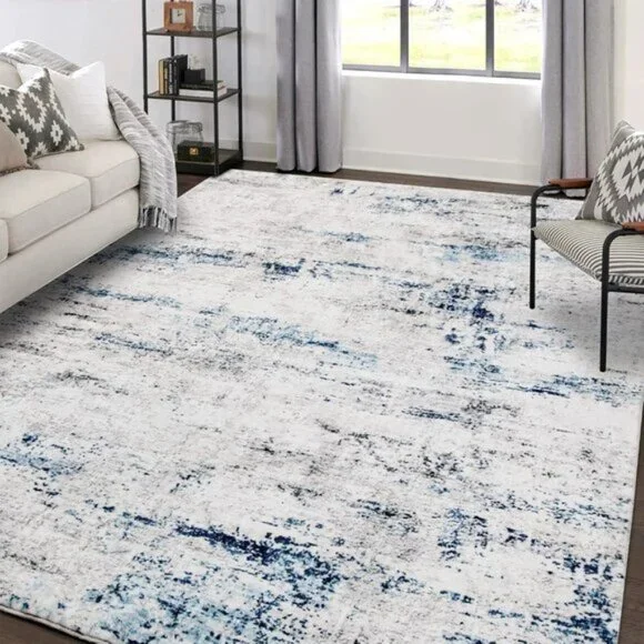 New 5x7 Abstract Area Rug, Soft Non-Slip Carpet for Home, Room & Office Decor