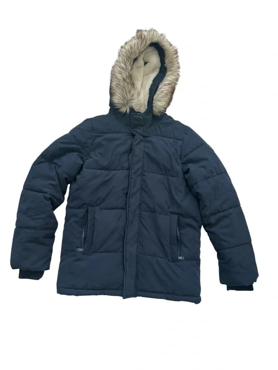 abercrombie kids Navy Hooded Puffer