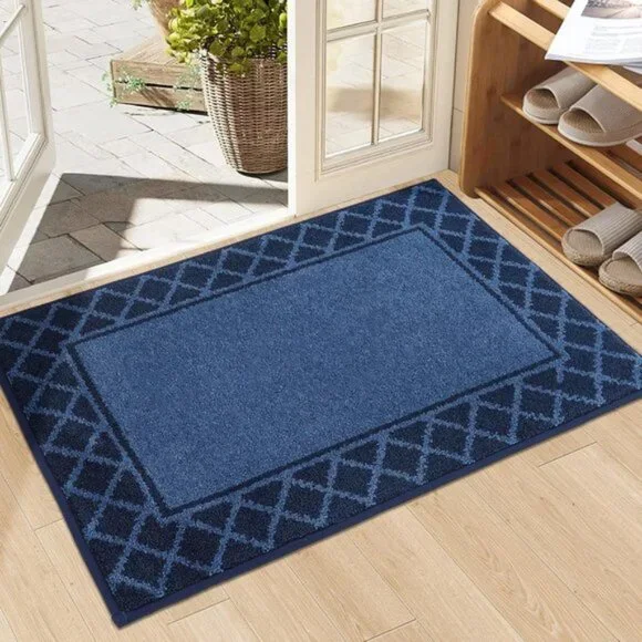 New 20x32Inch Non-Slip Door Mat, Absorbent, Washable Entryway Rug for Muddy Paws