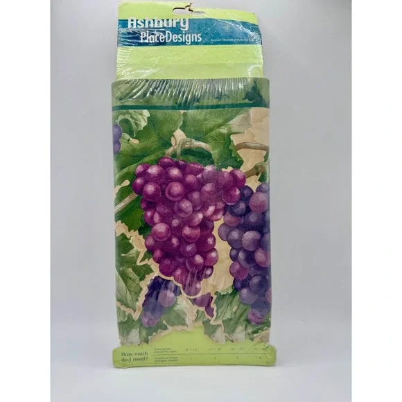 Ashbury Place Designs Wallpaper Border 15ft Purple Grapes Vineyard PB712B NEW