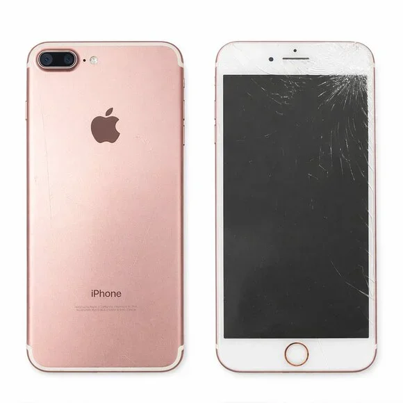 iPhone 7 Plus 32GB Rose Gold For Parts/Repair Cracked Screen Bad Rear Camera.