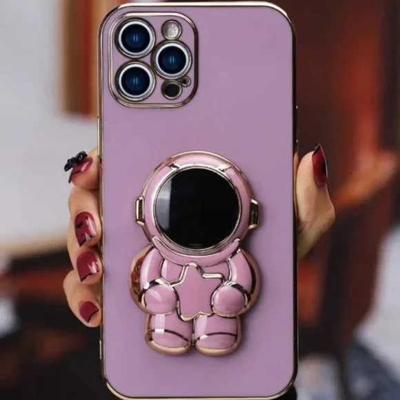 Phone Case With Astronaut Stand-Out Phone Grip for iPhone 11