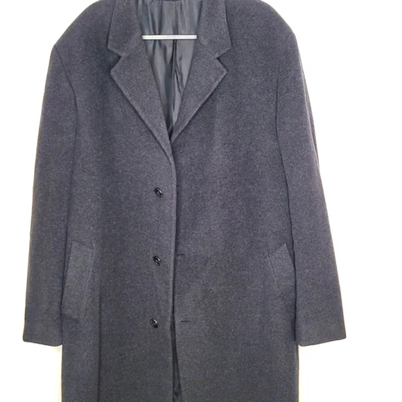 Charcoal Grey Cashmere Blend Coat