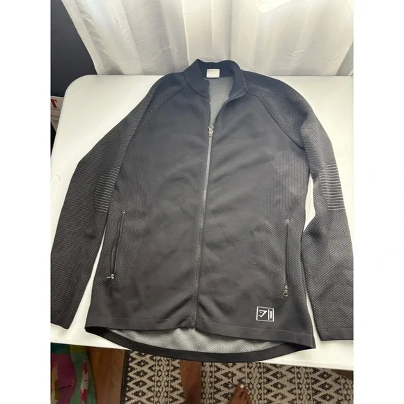 Gymshark Mens Black Full Zip Jacket Size M Training Workout Running Fitness‎