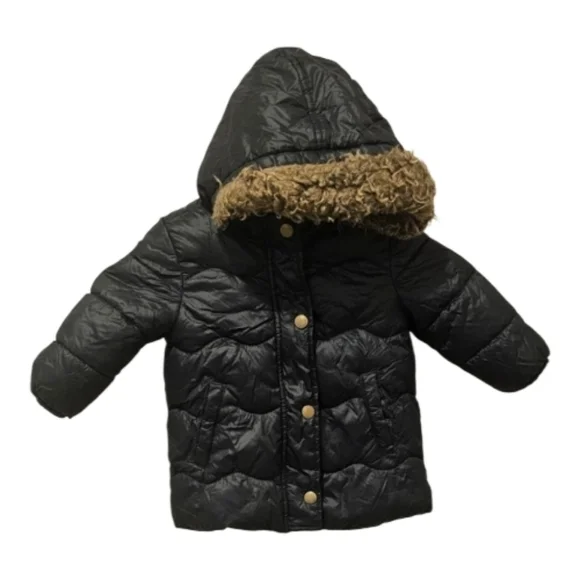 Old Navy Black Jacket with White Fleece
