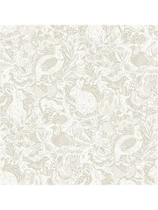 Peel Stick Wallpaper Cream Forest Removable Self Adhesive Neutral Boho Wall