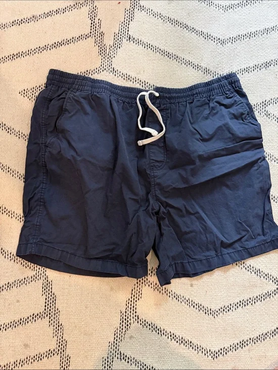 J. Crew Navy Athletic Shorts with White Drawstring