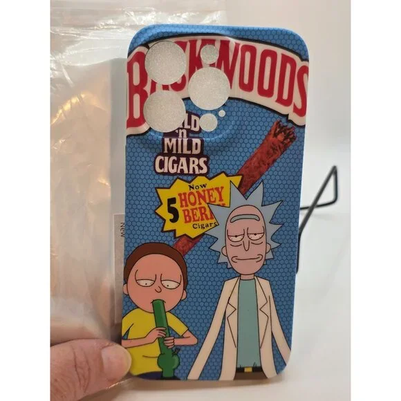 New Rick and Morty Backwoods Cool iPhone 15 Pro Case Soft Silicone Gel Rubber Sh